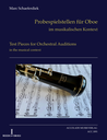Test pieces for orchestral auditions for oboe in the musical context